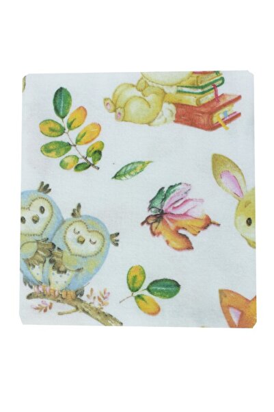 PRICHINDEL Scutec de bumbac, Bufnițe, multicolor, 80 x 70 cm