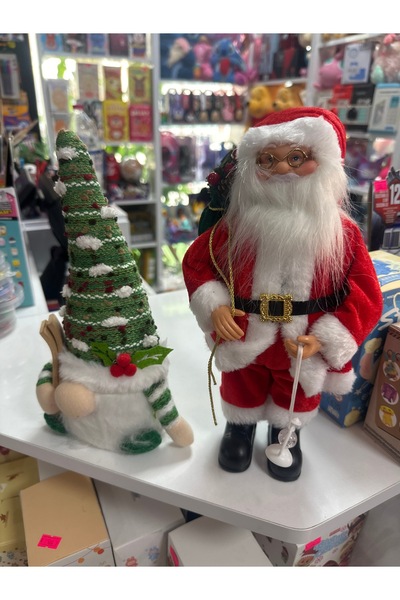 u-toys 2 li noel baba ve pilli cüce seti