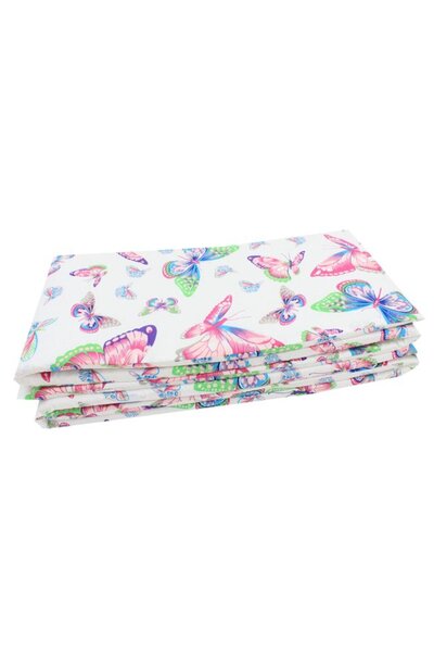 PRICHINDEL Set de 2 protecții pentru pătuț, bumbac, Butterfly, multicolor, 12...