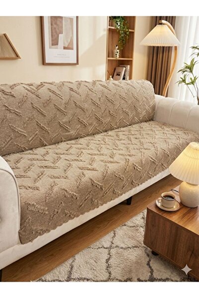 Şönil Bohem Sakallı Kaymaz Koltuk Örtüsü 180x220 cm | 3 Kişilik Kanepe, Çekyat Örtüsü