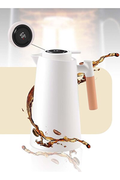 Generic Leon Home Thermos Pot with Temperature Measurement, 1000ml