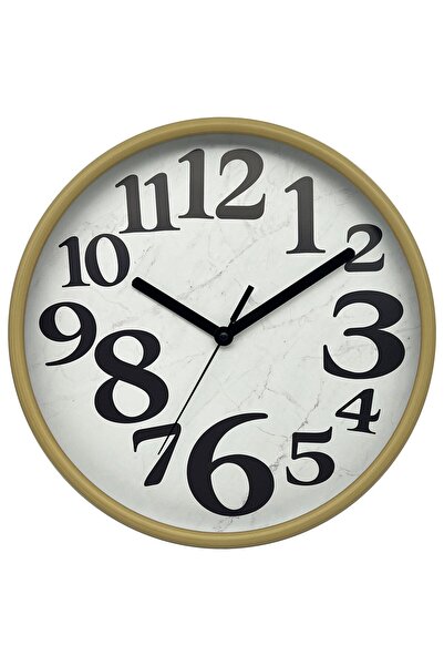 ORCHID MARBLE FACE WALL CLOCK 30 CM WHITE