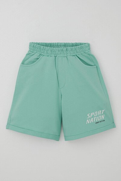 Breeze Boys' Shorts Set Cool Skateboarder Printed 8-14 Years Old, Ecru