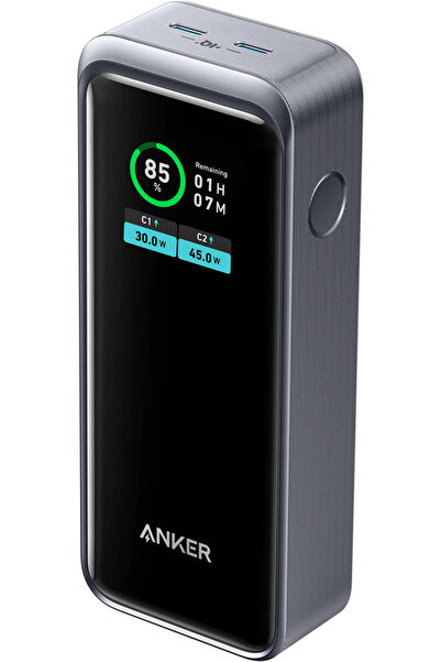 Anker Prime 12,000mAh 130W Power Bank (65W USB-C, 2 USB-C, Black)