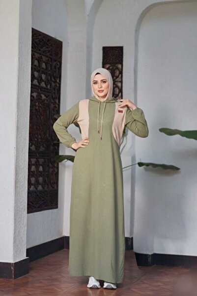 angelfashhion "✨ Modest Hooded Maxi Dress – Casual Comfort & Elegant Style✨ "