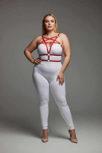 Angels Passion Battal Size Red Underwear Set