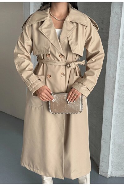 AsiaLife Trench Coat with Belt (Bonbit Fabric)