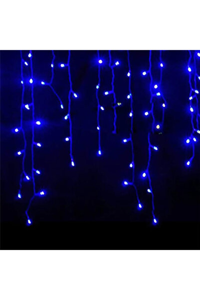 OEM Instalare perdea de ploaie 3m lungime x 1m înălțime, 120 LED-uri, albastre, interconectabile, fir alb,