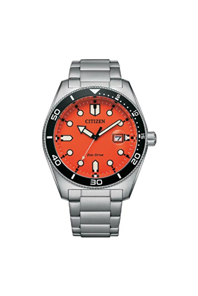 Citizen Eco-Drive AW1760-81X Orange Dial Stainless Steel Men's Watch