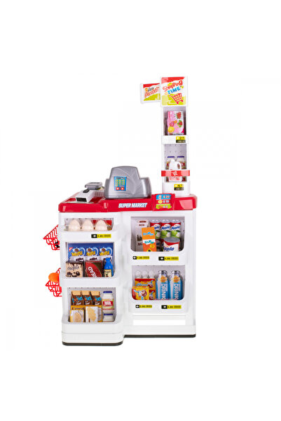 Ikonka Supermarket set Cash register Trolley and 47 accessories included
