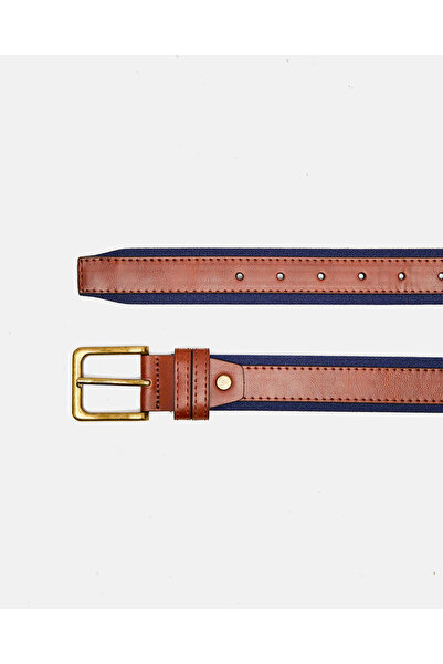 REDTAG Men Navy And Brown Elastic Belt