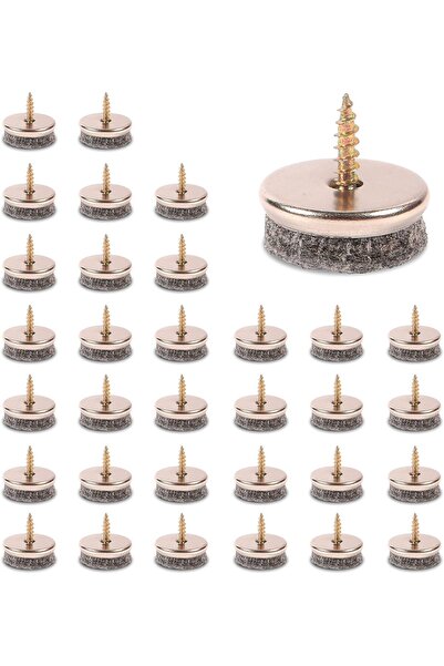 KASTWAVE وسادات لباد الأثاث، قطر 22 مم، سمك 5 مم، عبوة من 32 قطعة