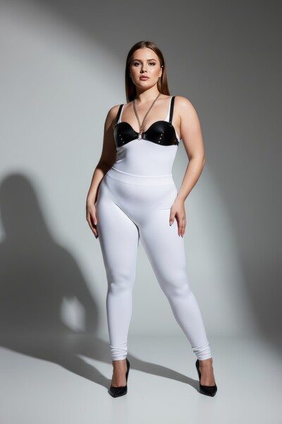 Angels Passion Σετ εσωρούχων σε μαύρο χρώμα Plus Size