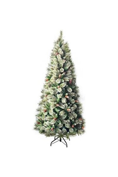 DODOMAR 150 cm – 348 Dal Kozalaklı Karlı Yılbaşı Çam Ağacı Demir Ayaklı Dekor...