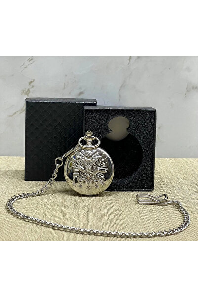 byhodi Special Boxed Ottoman State Coat of Arms Silver Chain Watch Alk4665