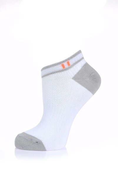 Conte Elegant Women's cotton short socks, Left and Right 120 - White, 36-40