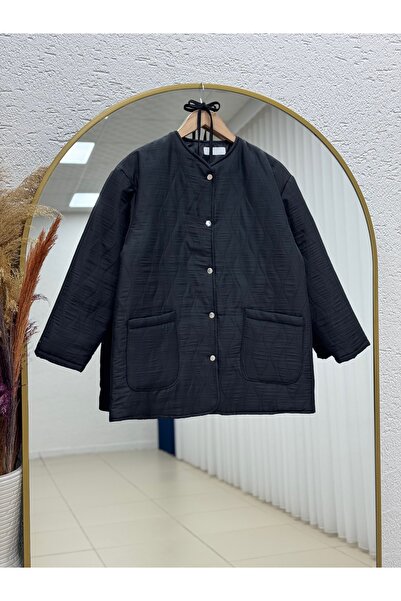 MİHRA STORE Μπουφάν με διπλή τσέπη με κουμπώματα με σχέδιο κρεμμύδι Faiza-BN4...