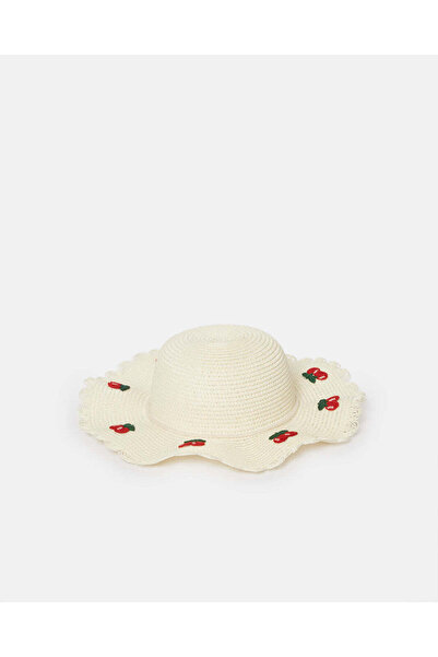 REDTAG قبعة مزينة بالكرز الأبيض للبنات