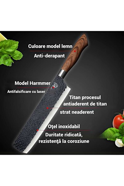 Boxely Professional kitchen knife set 6-in-1, Non-slip, Stainless Steel, Black