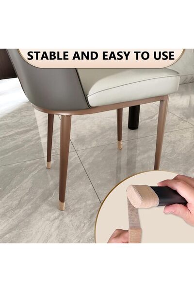AZONEE Chair Leg Protectors Non-Slip Tape Floor Protectors, 6 Pieces