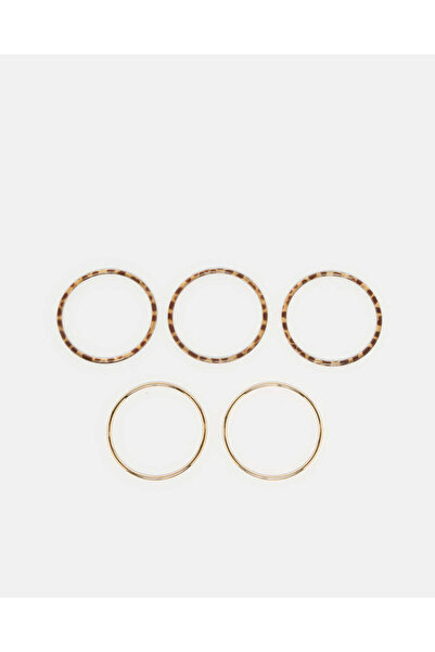 REDTAG Women Gold Embellished Bangles Set Of (5 Piece)