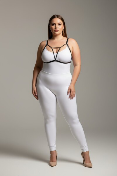 Angels Passion Set de lenjerie neagră mărime Battal