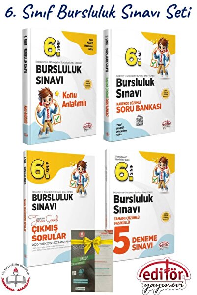 Editör Yayınevi Editör Yayınları 6. Sınıf Bursluluk Sınavı Konu Anlatım+Soru ...