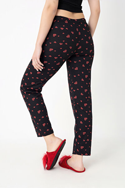 DONEX Βαμβακερό λεπτό ύφασμα που αναπνέει με λεπτομέρεια μέσης με κορδέλα Cherry B με τύπωμα Γυναικείο πιτζάμα χωρίς τσέπες