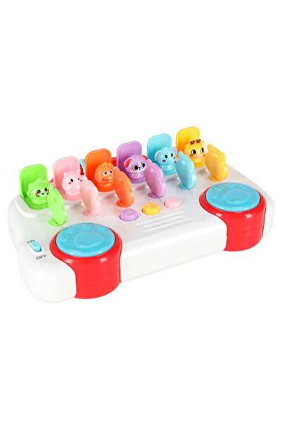 Ikonka Educational and interactive toy for children, musical bus model with keys, shapes and sounds, di