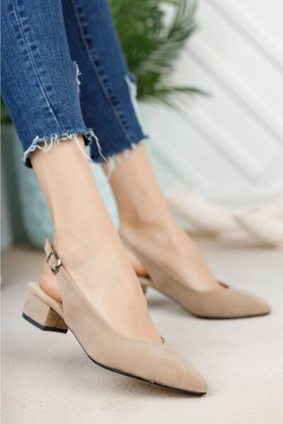 Nirvana Women's Leather Suede Open Back Shoes