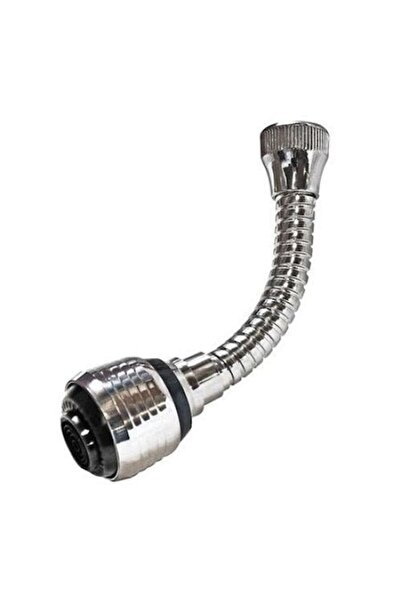 Boxely Flexible faucet connector Turbo Flex, 15 cm, 2 spray modes, 360° rotation, Silver