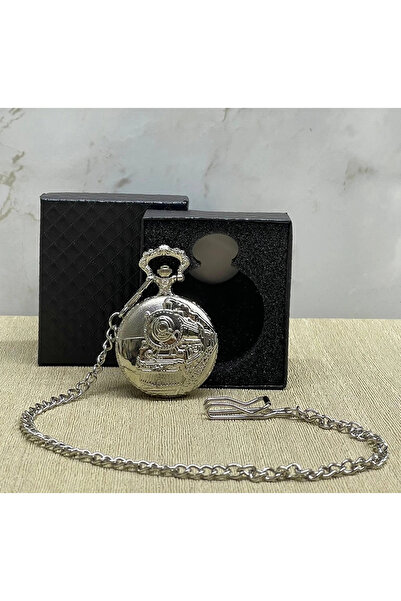 byhodi Special Boxed Train Themed Silver Chain Watch Alk4657
