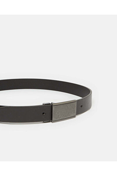 REDTAG حزام رجالي أسود بإبزيم