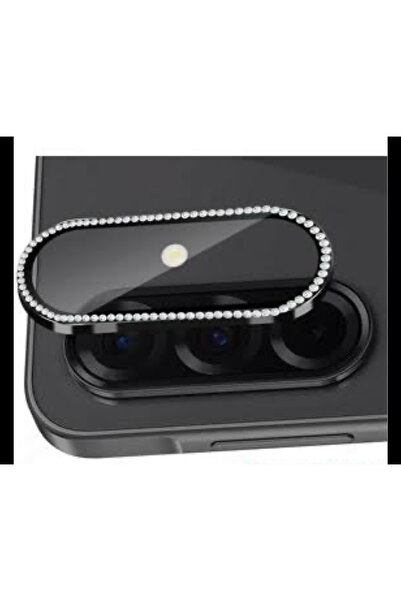 SOLİD CASE Samsung Galaxy A17 Compatible Metal Decorated Stone Tempered Lens Protector