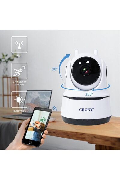 CRONY Home Indoor Security Camera - 1080P WiFi Night Vision Baby Monitor NIP-26