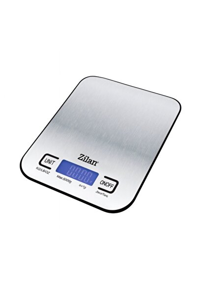 Zilan ZLN 2984 Digital Kitchen Scale – 5000 g, LCD, stainless steel, gray