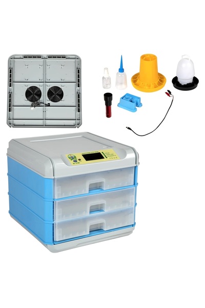 micul fermier Incubator oua automat GF-2102, 192 oua, alimentare 220V/12V, 80...