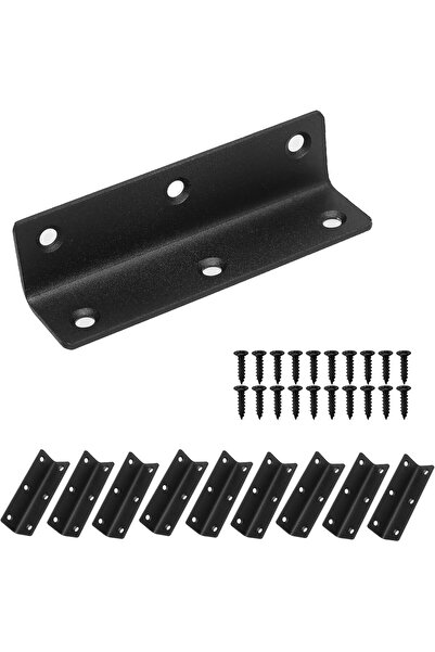 EXCEFORE L Bracket, Heavy Duty Corner Brace, 10 Pack 4" Metal Shelf Bracket, ...