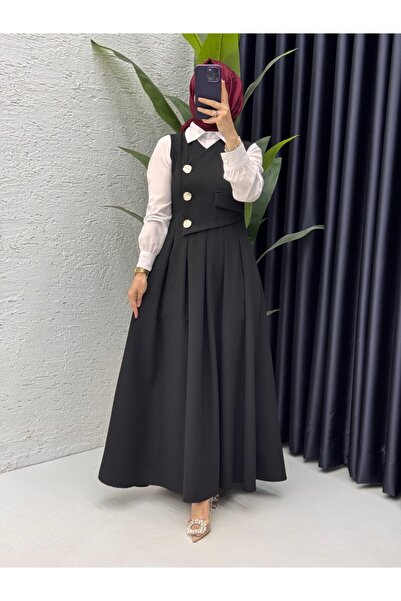 FIRSTESLEM Дамски гащеризон / рокля с впечатляваща силует