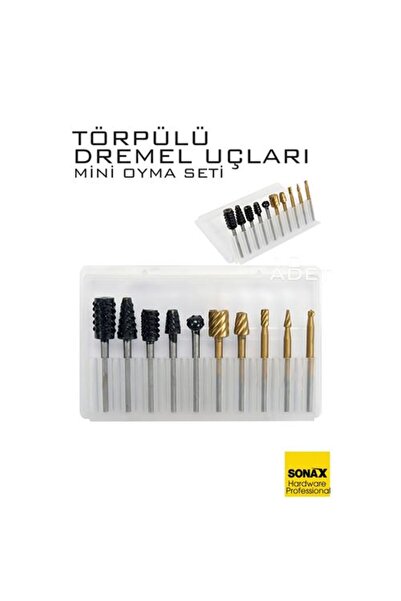 Fırsatkolik Dremel Compatible Mini Carving Engraving Bit Set with File – 10-P...