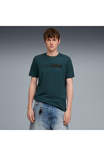 Puma T-shirt tech Graphic Tee, Green, Men