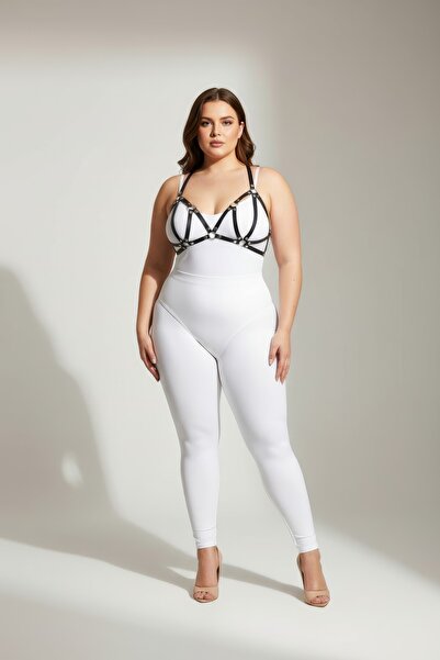 Angels Passion Σετ εσώρουχα σε μαύρο χρώμα μεγέθους Battal