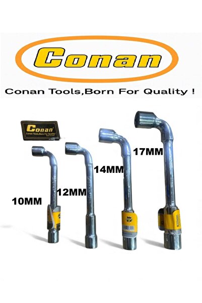 CONAN 4-piece Long L Wrench Set (10,12,14,17 mm) Hardened Carbon Steel