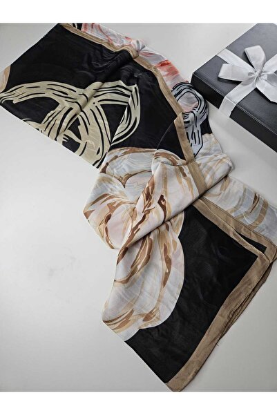 tomrisboutique شال حريري فاخر من الفوال، حجاب، وشاح، شال منقوش 90 × 180
