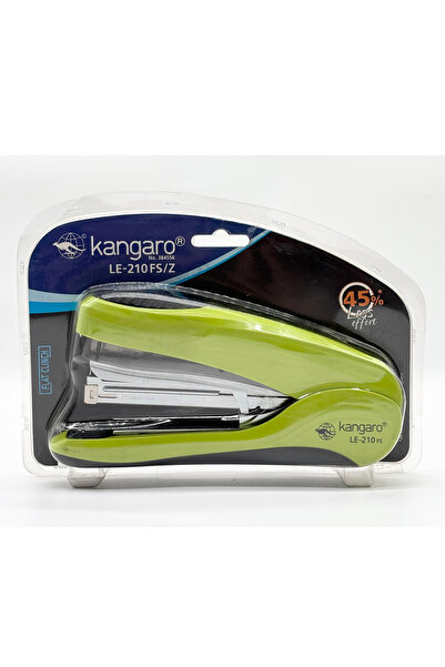 Kangaro ماكينة تدبيس مكتبية بسعة 40 ورقة باللون الأخضر LE-210/FS