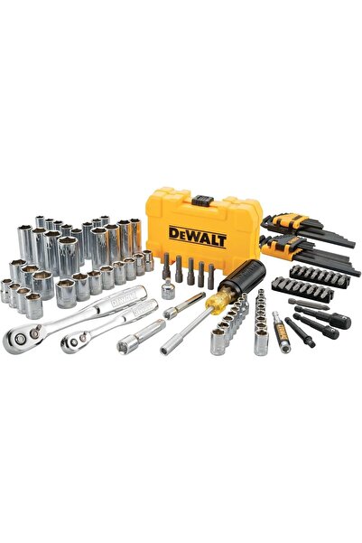 Dewalt طقم أدوات ميكانيكية ومقابس، ١٠٨ قطعة (DWMT73801)