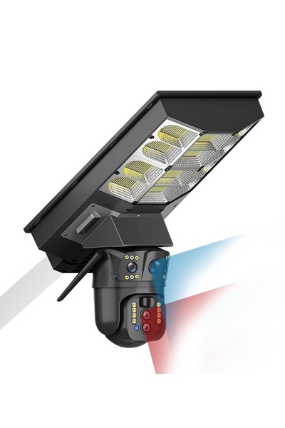 gaman V380 IP66 Akıllı Wifi Kamera - 2in1 Güneş Enerjili Sensörlü Sokak Lambası + Kamera