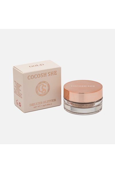 Cocosh She Gold Diamond Deluxe Glitter, Body and Face Glitter, Intense Sparkle, High Pigment, All-Day Wear