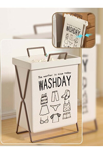 Generic Leon Home Collapsible Laundry Basket with Sturdy Frame