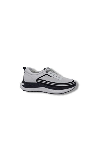 Zerhan Free Balance 2005 Чоловічі білі шкіряні туфлі на товстій підошві, стильні та повсякденні